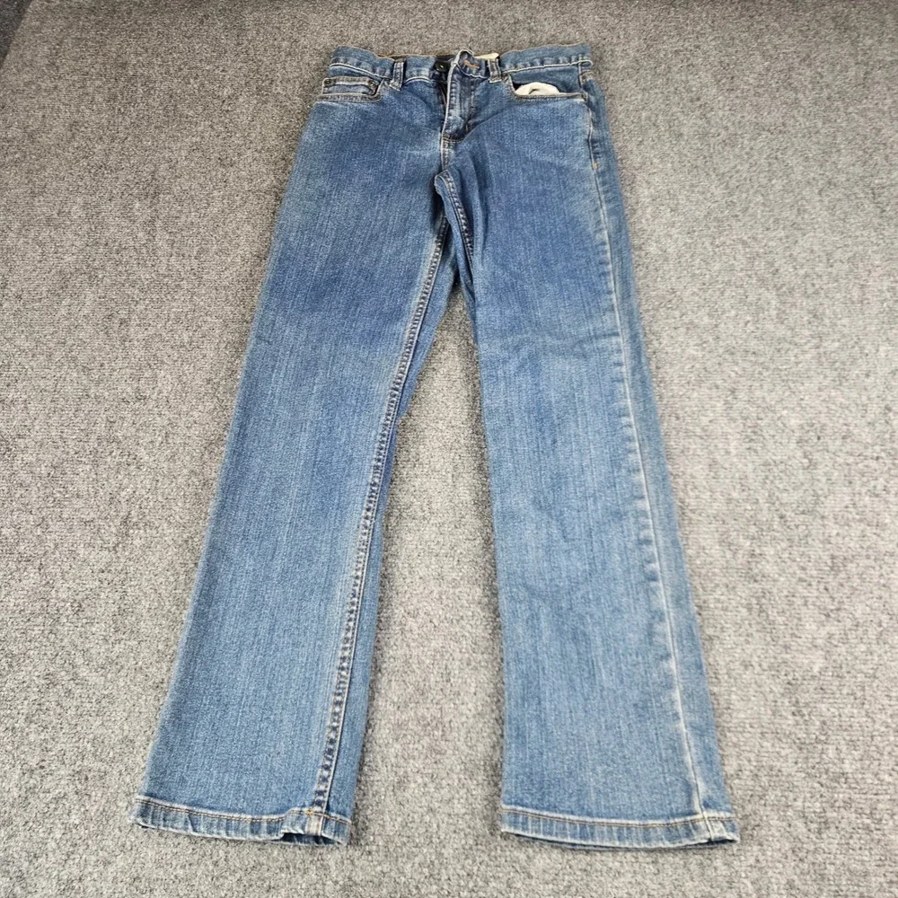 Faded Glory Womens 12R‎ Medium Wash Straight Leg Stretch Denim Blue Jeans 12 R